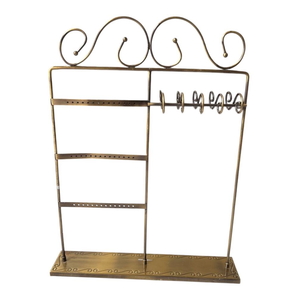 Golden Elegant Regency Style Jewelry Holder Stand